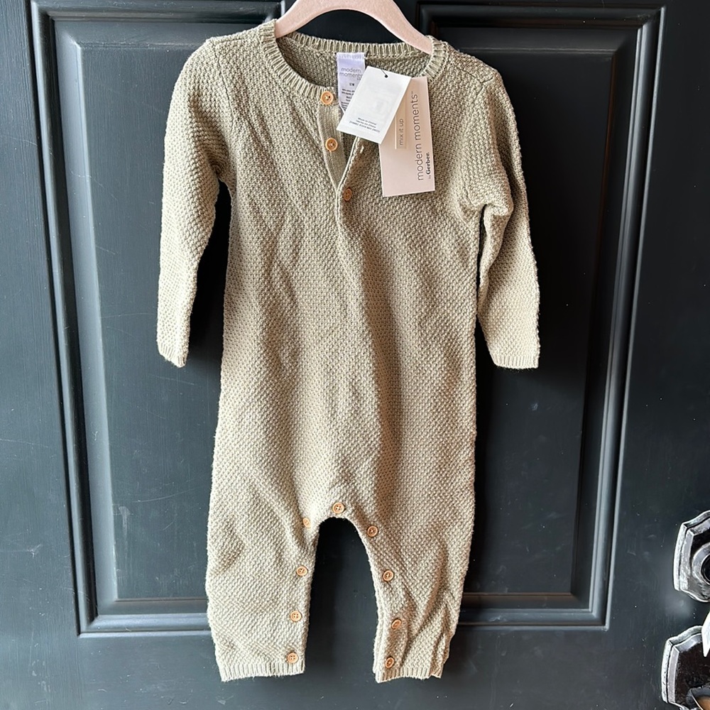12 month crochet one piece set